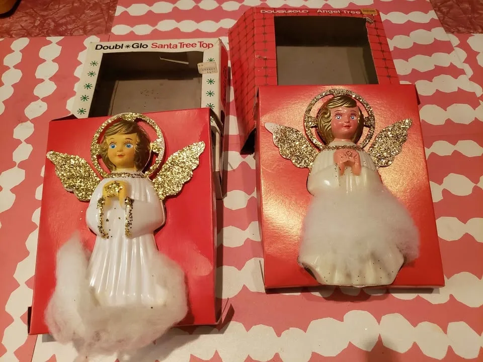 Vintage Doubl Glo Christmas Angels image indicator(7)
