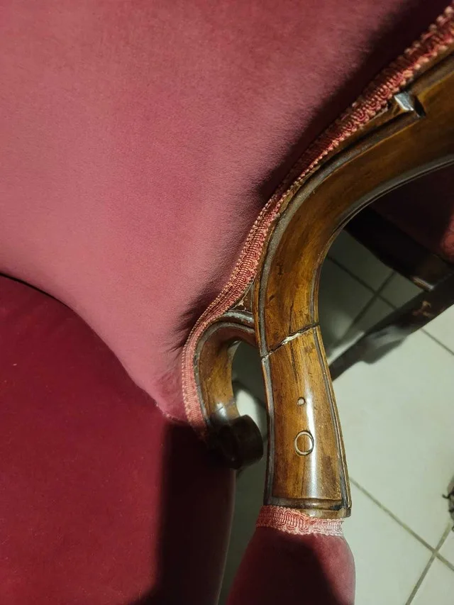 Mid 1800s LPH style carved armchair image indicator(3)