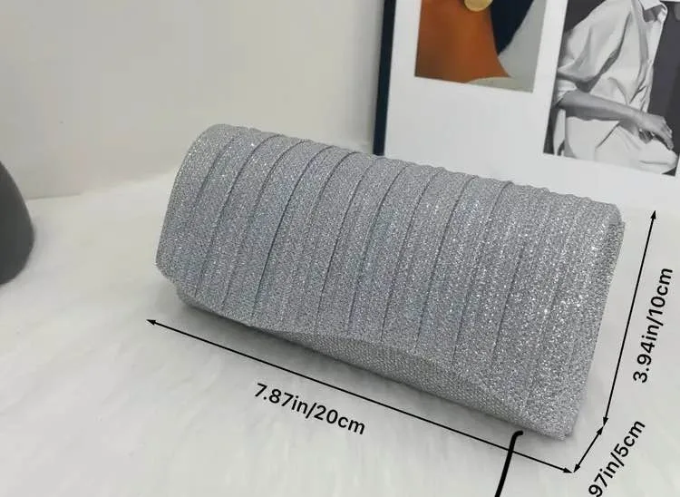 Brand new gold glitter women evening party purse( price is firm) image indicator(5)