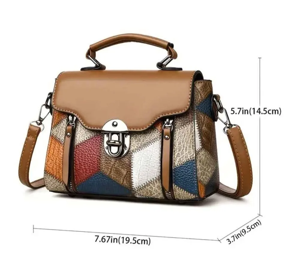 Brand new small and stylish black & white women hand bag image indicator(5)