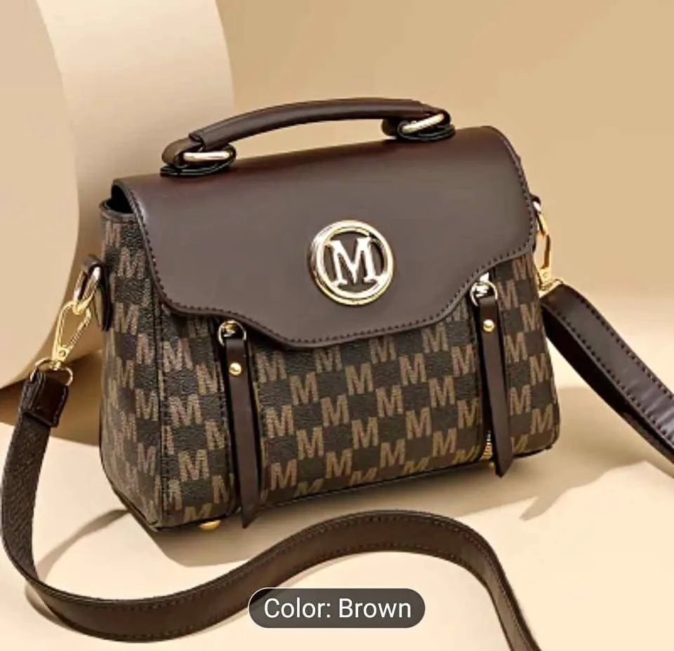 Brand new small brown color women hand bag