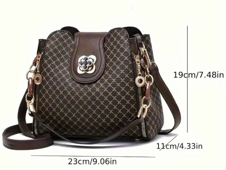 Brand new black color stylish women Hand bag image indicator(8)