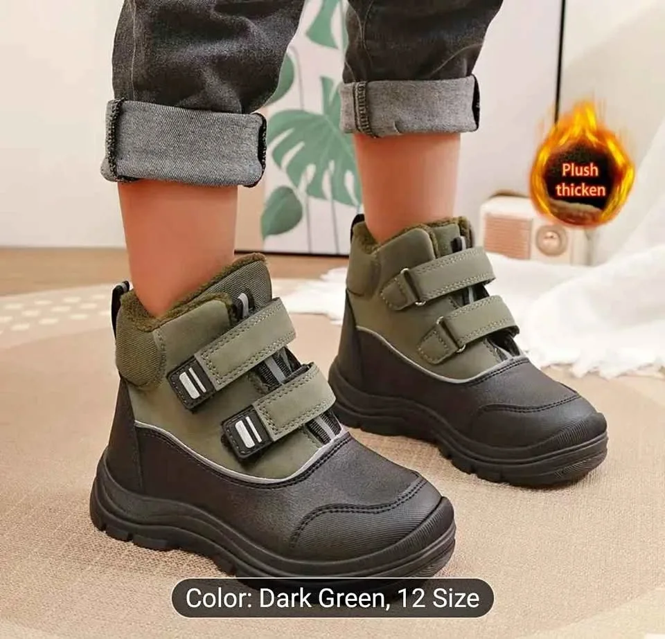 Brand new boys warm fleeced winter snow boots (read description)
