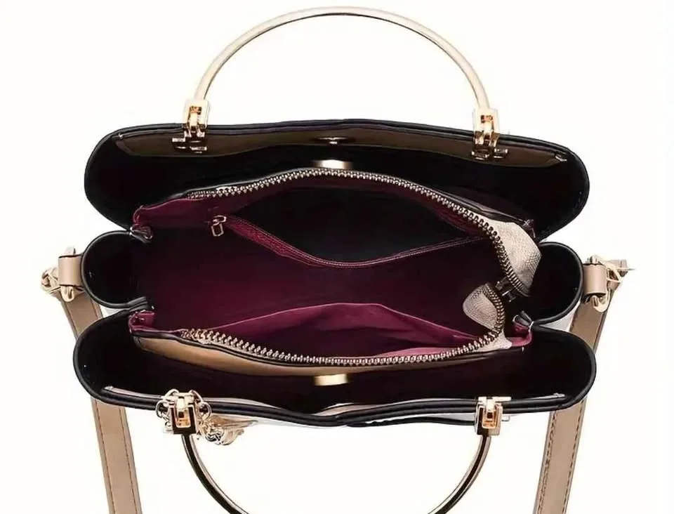 Brand new elegant red and white women hand bag image indicator(3)