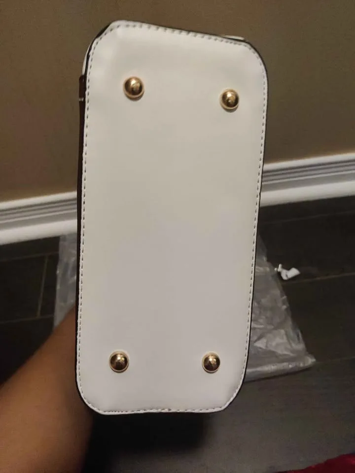 Brand new elegant red and white women hand bag image indicator(7)