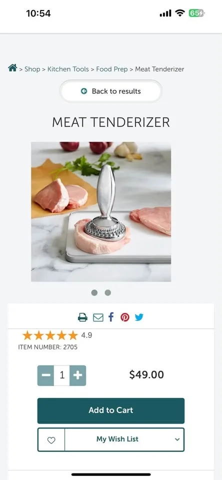 Pampered Chef Meat Tenderizer image indicator(4)