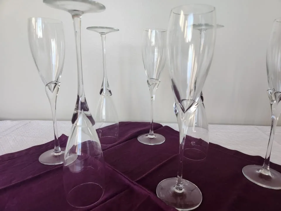 Handpainted Wine Glasses, Champagne Flutes, tumbersetc. image indicator(5)