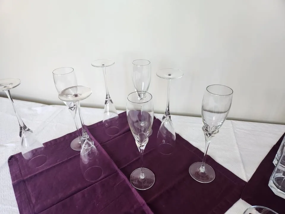 Handpainted Wine Glasses, Champagne Flutes, tumbersetc. image indicator(6)
