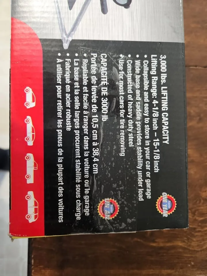 Torin Black Jack Scissor Jack up to 1 1/2 Ton image indicator(2)