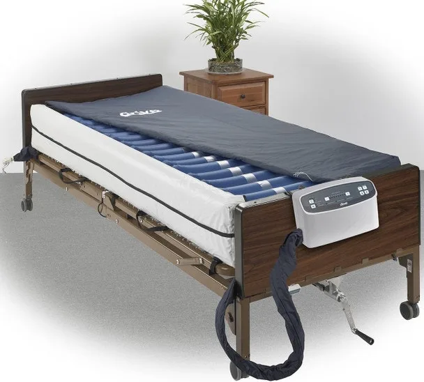 Invacare hospital bed + Drive Med-Aire Plus bedsore mattress