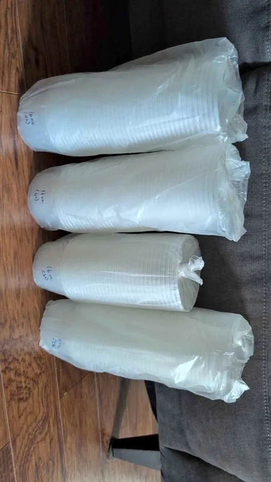 16 oz food storage containers with lids - 150 pieces