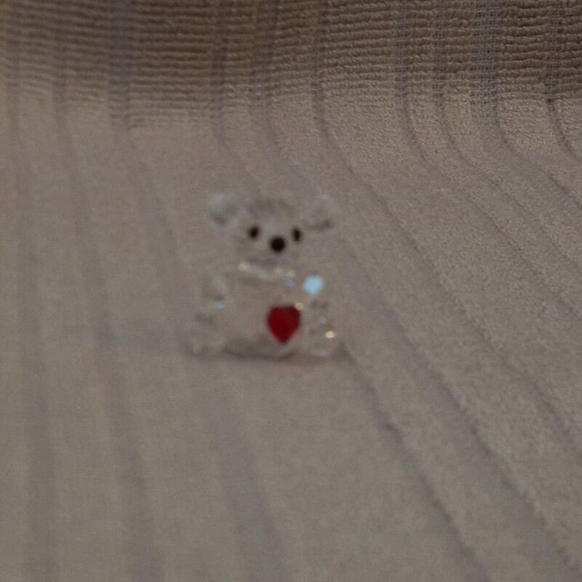 Crystal Bear with Heart figurine - photo 3