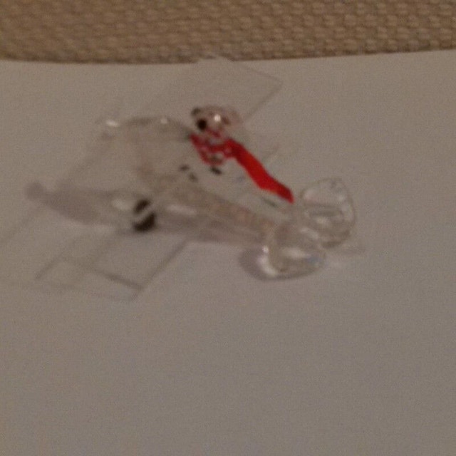 Crystal Dog Flying Plane Figurine - photo 2