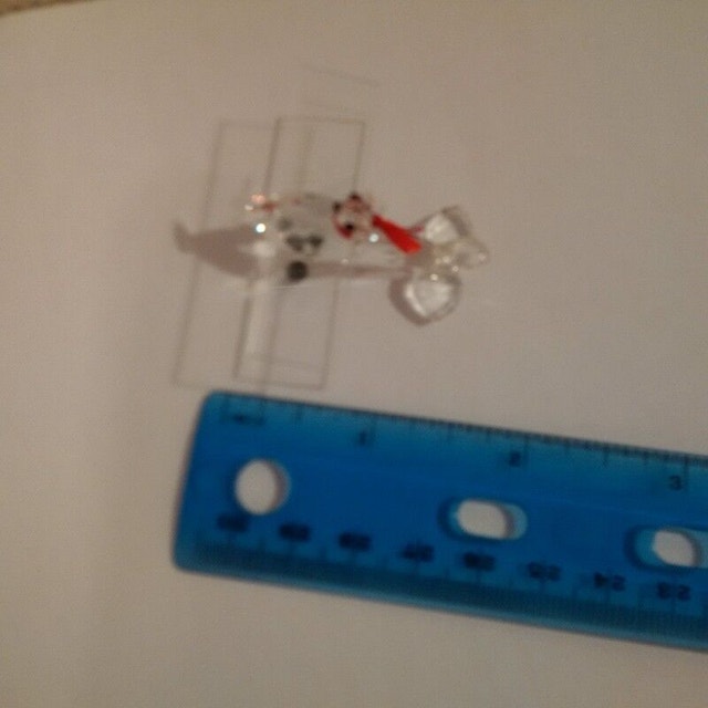 Crystal Dog Flying Plane Figurine - photo 3