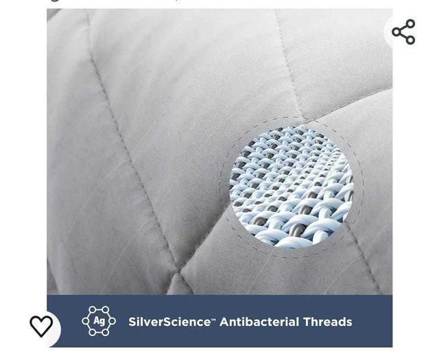 Dr. Oz Weighted Blanket 48"x 72" 12 lb - Auburn Bay - photo 2