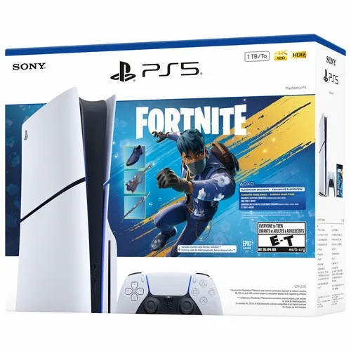 PlayStation 5 Slim Disc Version Console Fortnite Bundle