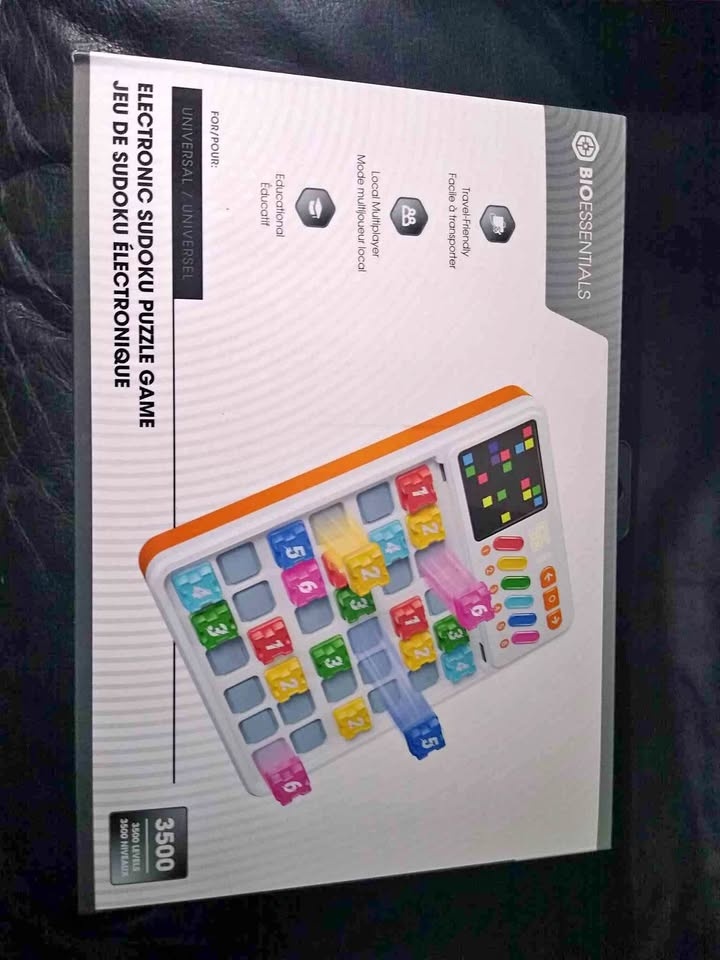 Electronic Sudoku Handheld Puzzle Game