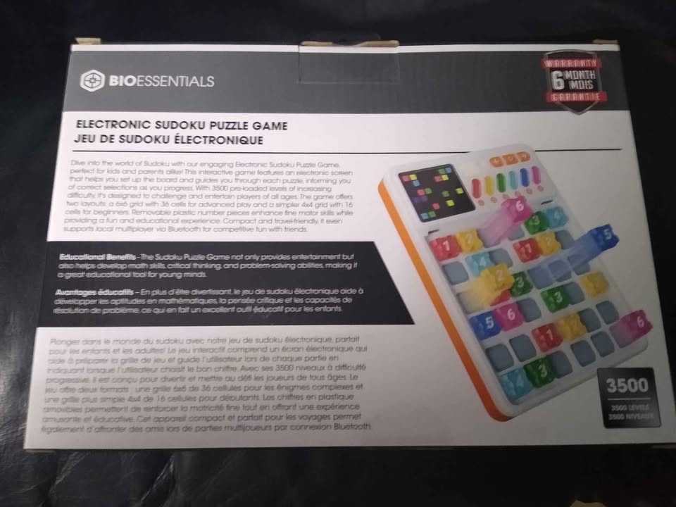 Electronic Sudoku Handheld Puzzle Game - photo 2