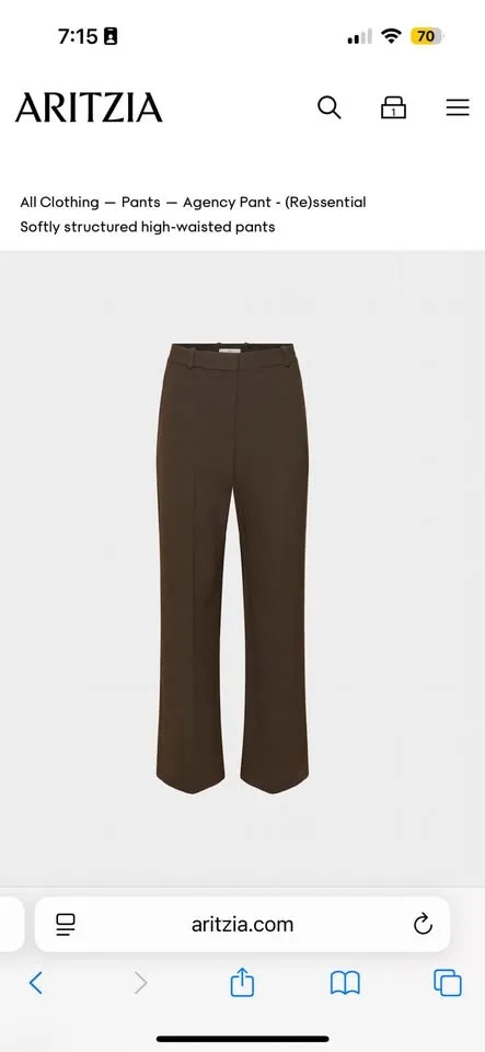 Aritzia Agency Pants Size 12 NWT image indicator(4)