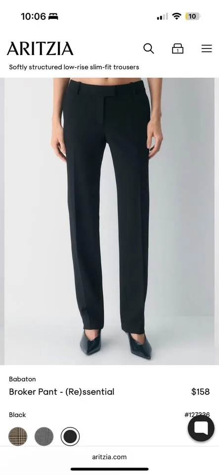 Aritzia Broker Pants Size 4 NWT image indicator(6)