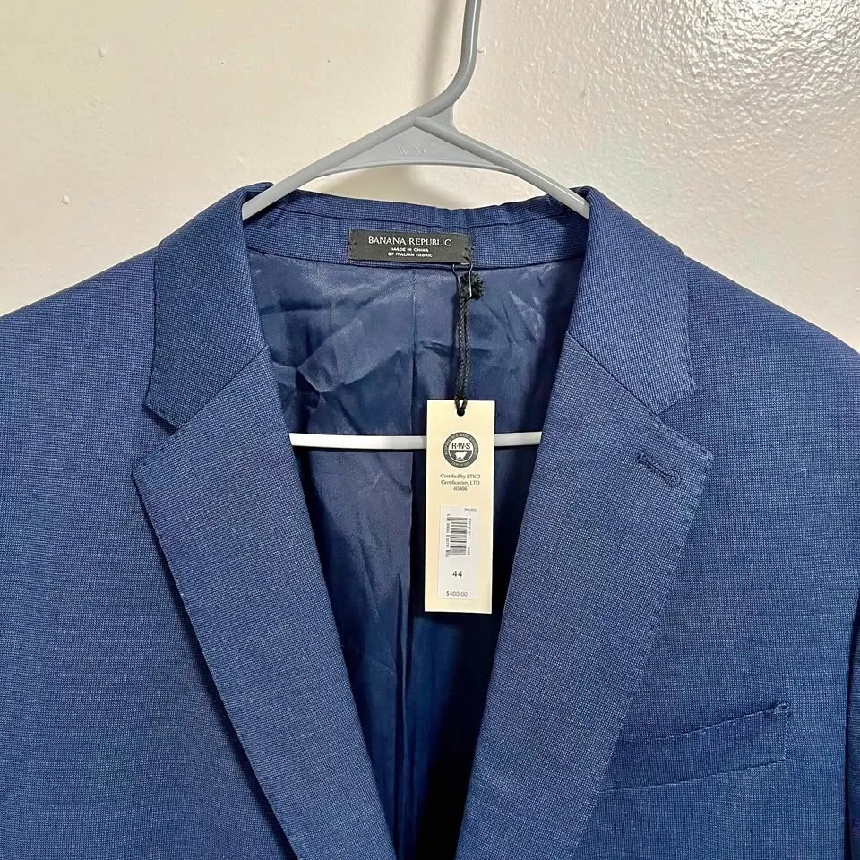 Banana Republic Slim-Fit Blazer Suit Jacket - Size 44