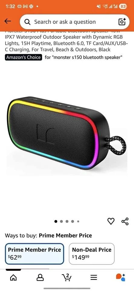 Monster Wireless Bluetooth Speaker