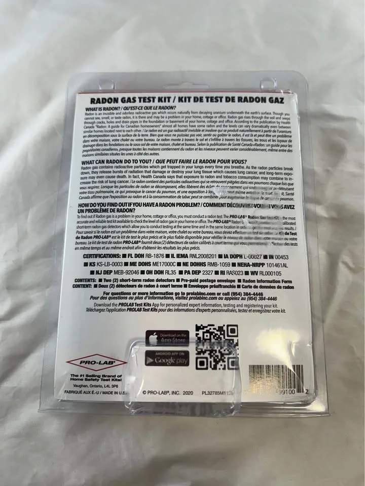 Pro-Lab Short-Term Radon Gas Test Kit - NEW image indicator(2)
