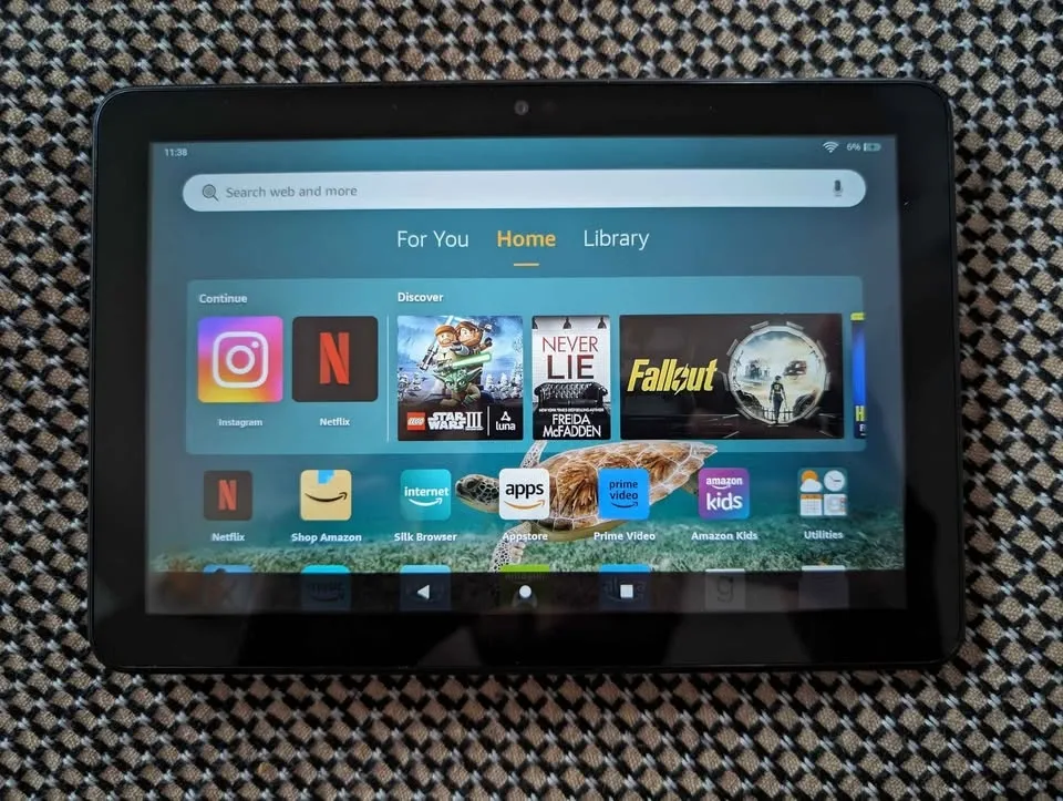 Amazon Fire 8 tab HD 10th Gen 32 GB black image indicator(2)