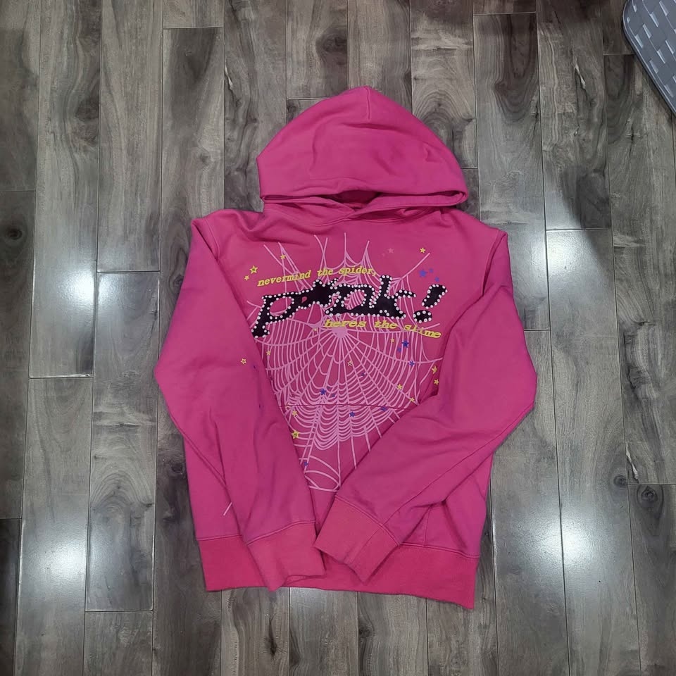 Pink spider hoodie - photo 3
