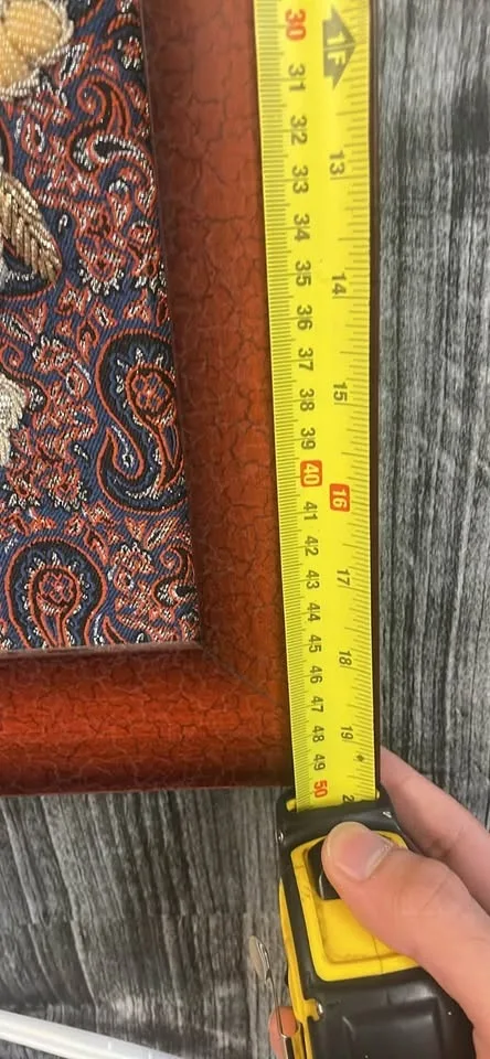 Vintage Wall Art Frame Embroidered image indicator(3)