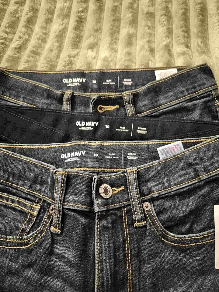 3 pairs of size 10 Old Navy boys jeans
