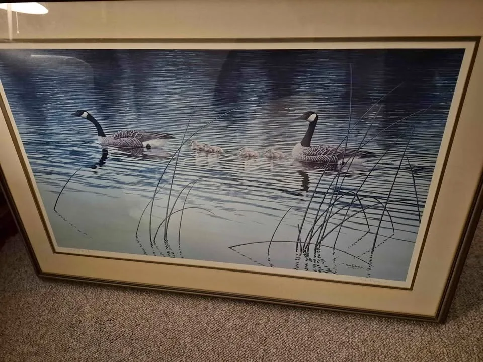 Signed framed print by Don Li Leger