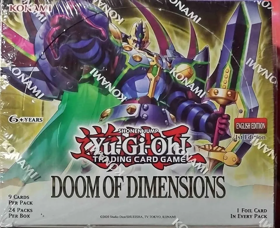 New Sealed Yugioh Doom Of Dimensions Box