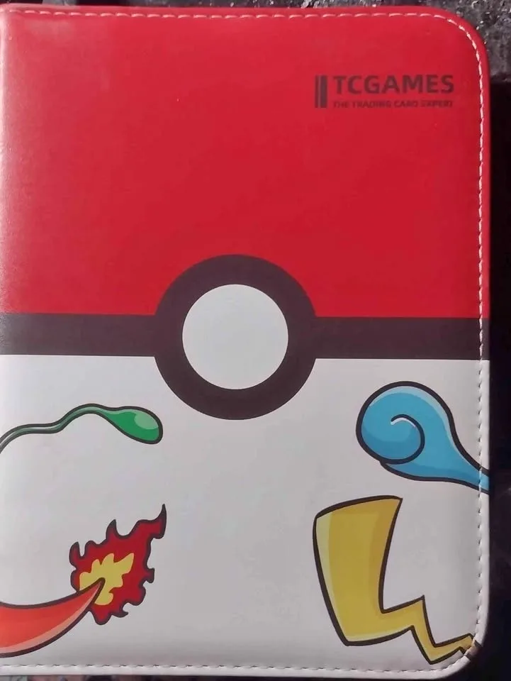 Soft Cushioned Covered Zippered Pokemon Album Card Holder