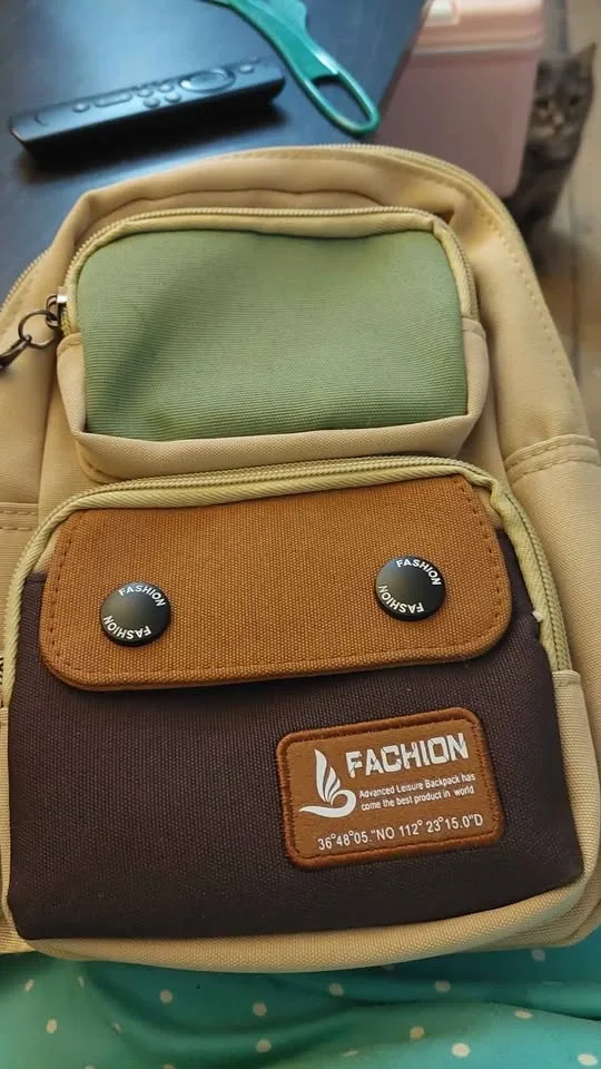 Small beige cross body bag