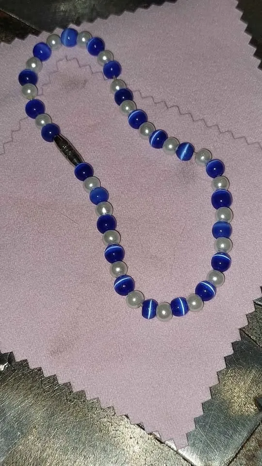 Blue beaded bracelets image indicator(2)