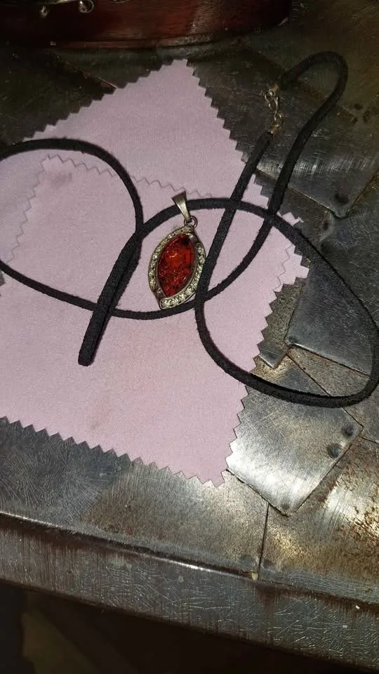 925 silver stone pendant