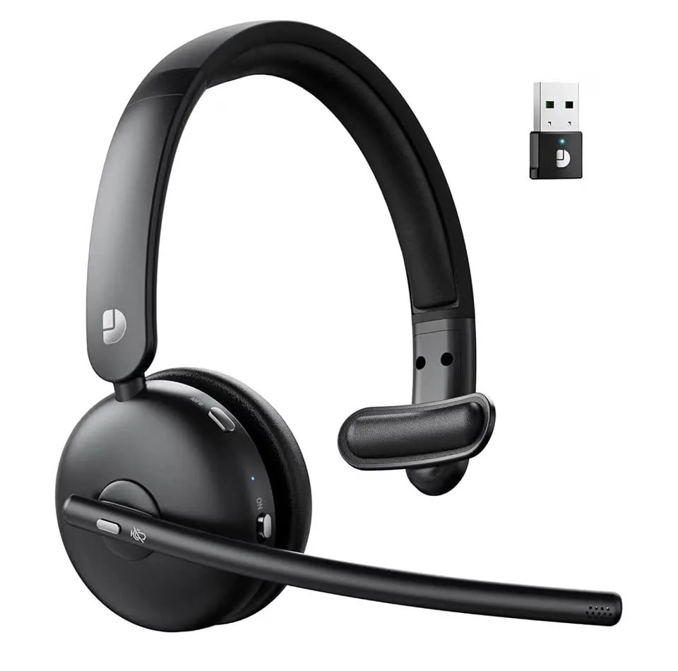 Wireless Headset with Mic for Work