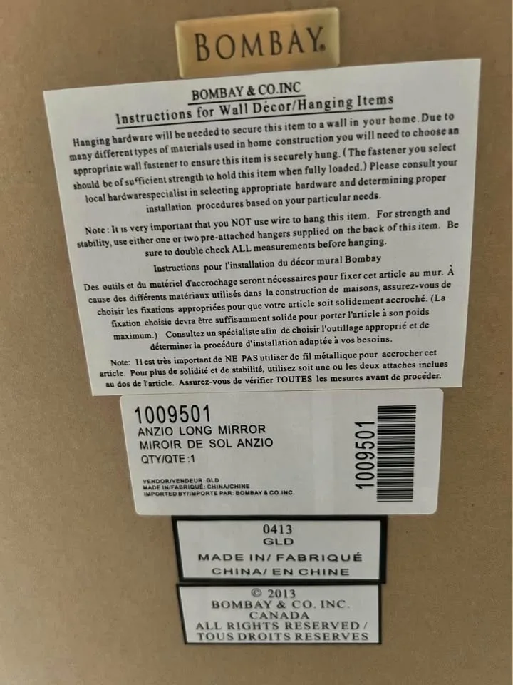 Decorative Mirror image indicator(3)