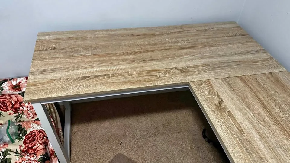 Spacious L-Shaped Corner Desk – Perfect for Office or Gaming Set