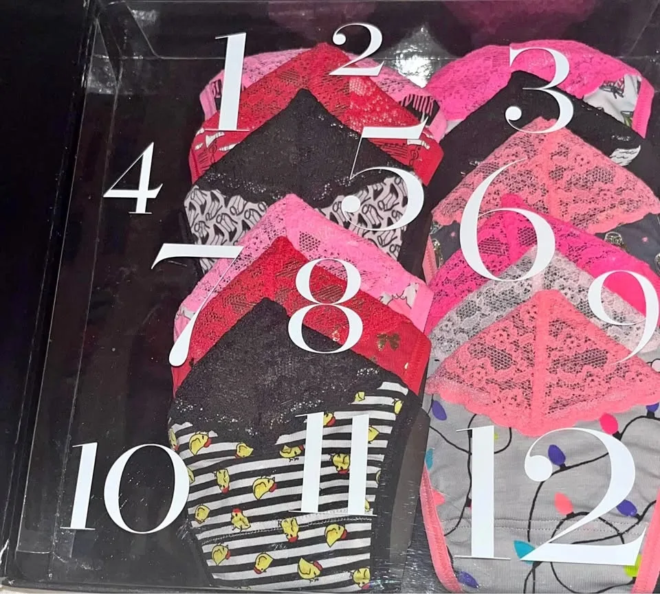 BNIB Victoria’s Secret 12days of Christmas Thong Advent
