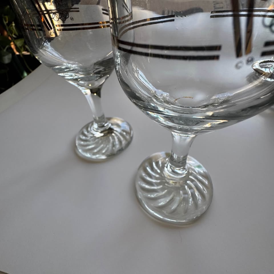 1988 Calgary Winter Olympics Wine Glasses - photo 4