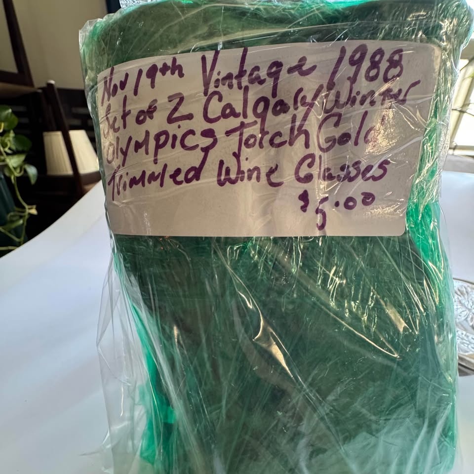 1988 Calgary Winter Olympics Wine Glasses - photo 5