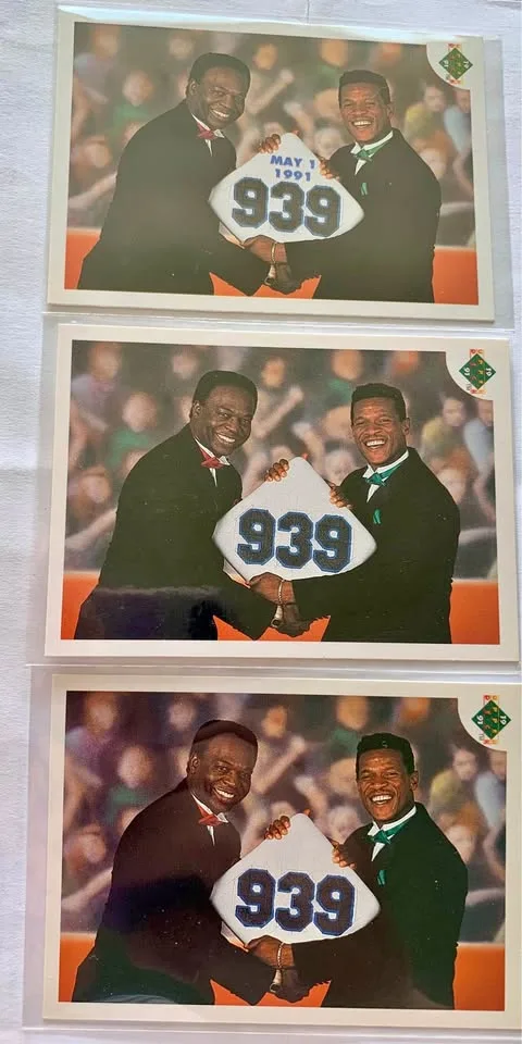 Rickey Henderson Error Cards Donrus No Dot After Inc UD thumbnail