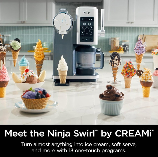 New 13-in-1 Ninja CREAMi Swirl Home Ice Cream Maker - photo 2