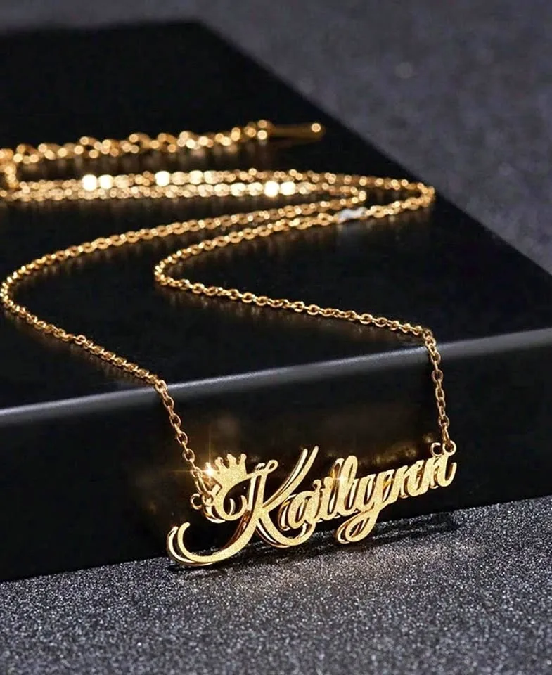 18K Gold Plated necklace Customize