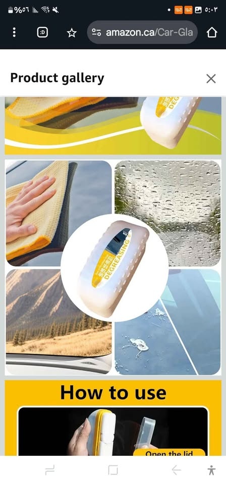 Car Glass Oil Window Cleaner - Glass Stripper & Water Stains Rem - photo 3