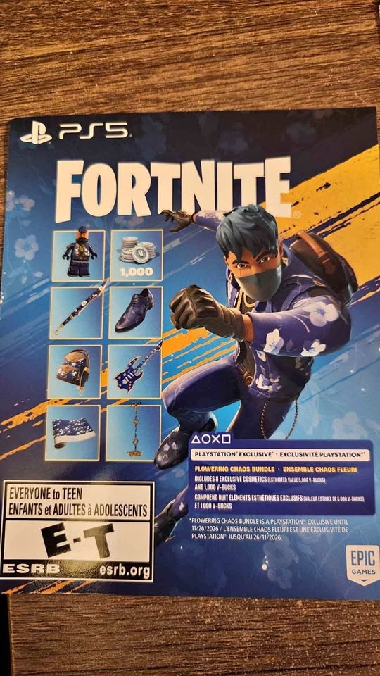 Fortnite Flowering Chaos Bundle - Playstation 5 Redemption Code
