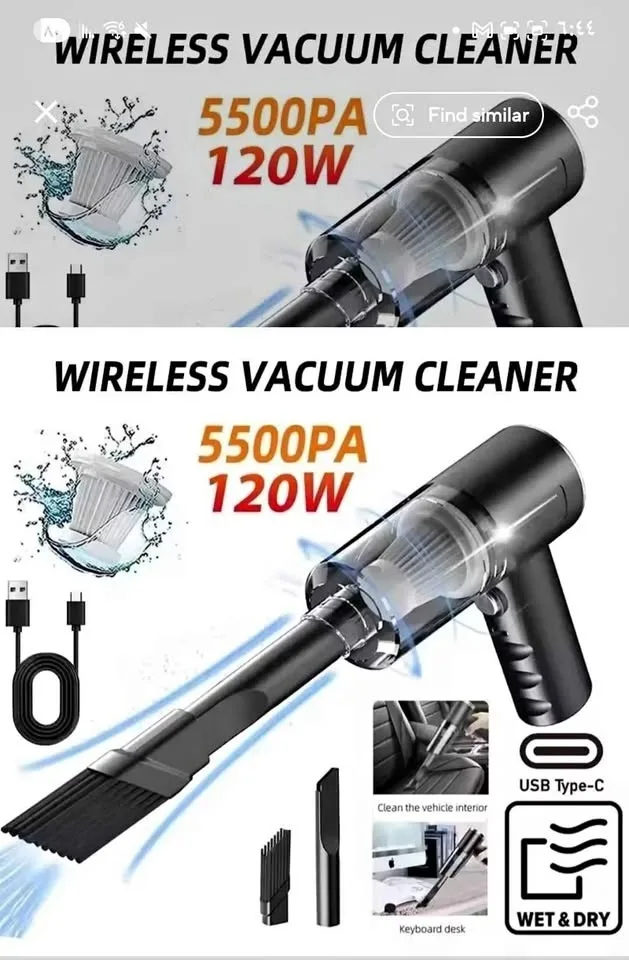 Cordless Handheld Car Vacuum Cleaner