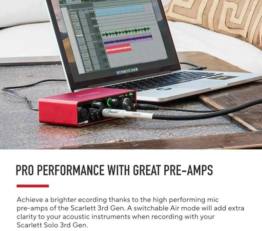 Focusrite Scarlett Solo (3rd Gen) USB Audio image indicator(5)